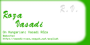 roza vasadi business card
